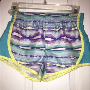blue and purple nike shorts
